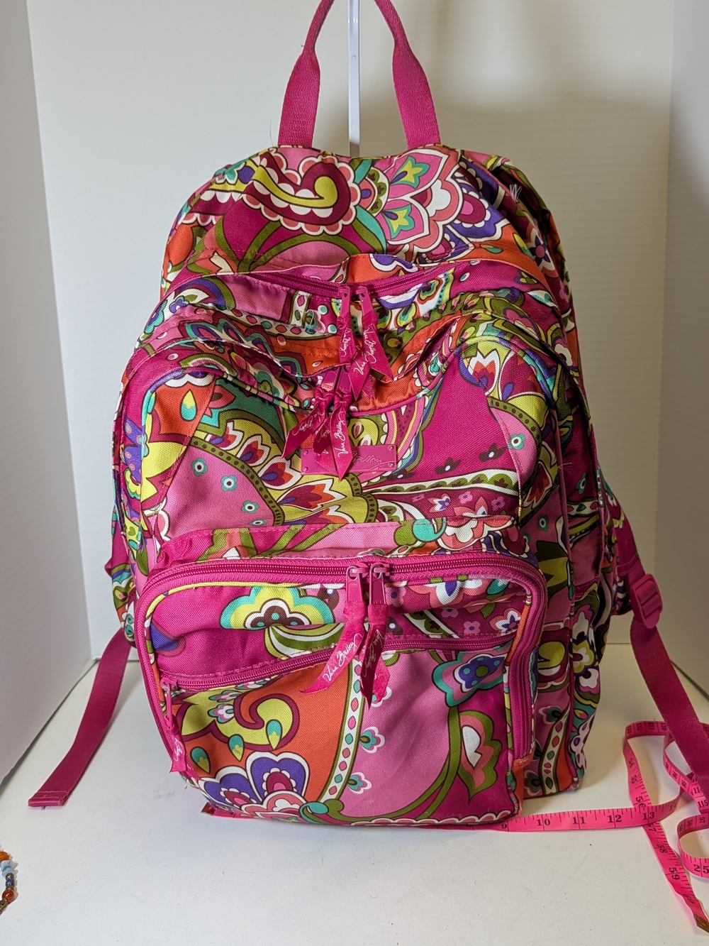 Vera Bradley Pink Paisley Multi-Color Backpack